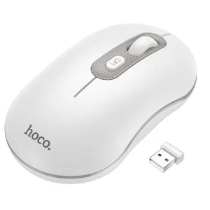 Mouse pentru laptop Hoco GM21 Platinum 2.4G [White-Gray]